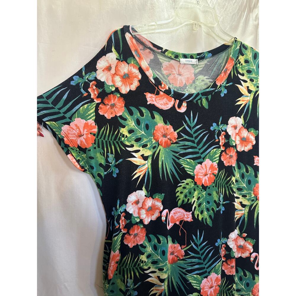 Cherish Tropical Flamingo Maxi Dress with Pockets | Small/Medium - Picture 8 of 8